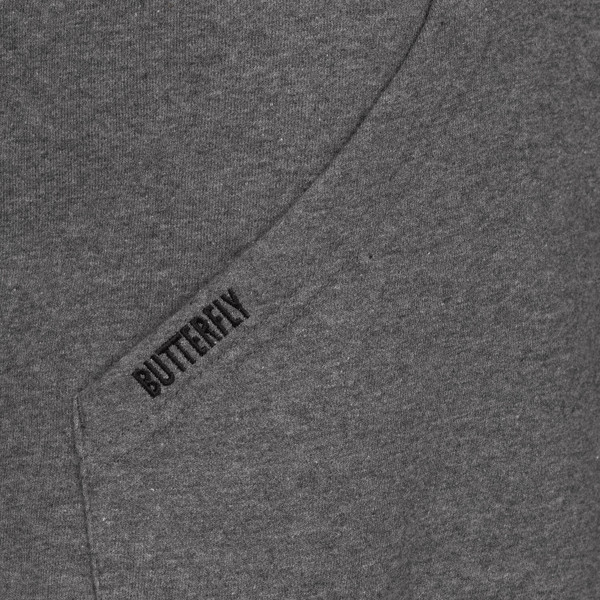 Butterfly Meranji Hoodie: Close-up of the Butterfly Wording